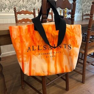All Saints Izzy Tote Bag in Tie Die